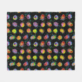 Couverture Polaire RICK ET MORTY™ | Motif psychédélique (Devant (Horizontal))