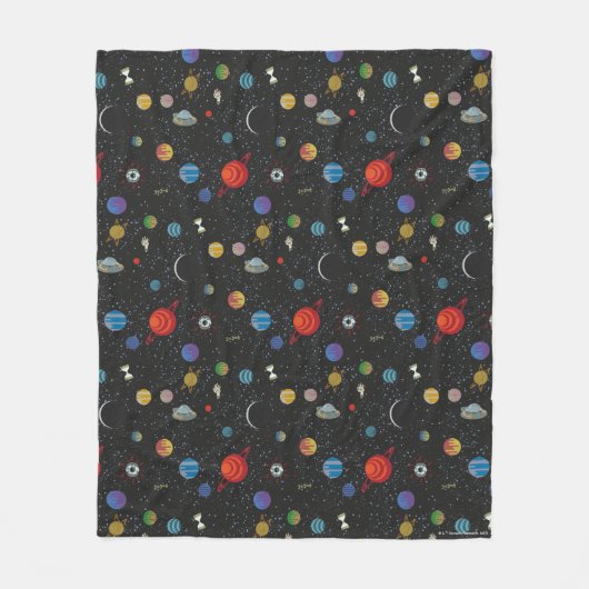 Couverture Polaire RICK ET MORTY™ | Motif spatial (Devant)