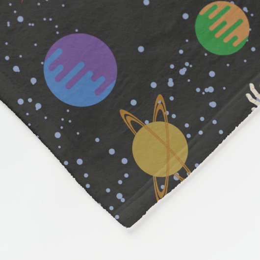 Couverture Polaire RICK ET MORTY™ | Motif spatial (Coin)