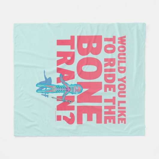 Couverture Polaire RICK ET MORTY™ | Parc anatomique - Train osseux (Devant (Horizontal))