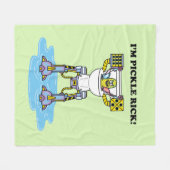 Couverture Polaire RICK ET MORTY™ | Pickle Rick Toilet Mech (Devant (Horizontal))