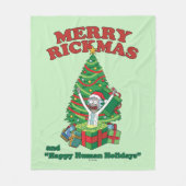 Couverture Polaire Rick et Morty | Portail Rick Merry Rickmas (Devant)