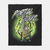 Couverture Polaire Rick et Morty - Portal Boyz (Devant)