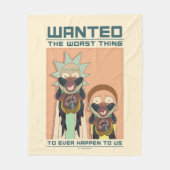 Couverture Polaire RICK ET MORTY™ | Poster Recherché Glorzo (Devant)