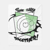 Couverture Polaire RICK ET MORTY™ | Prenez votre S# ! t Together ! (Devant)