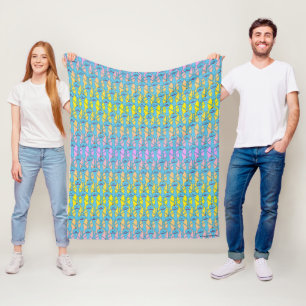 Couverture Polaire RICK ET MORTY™ Rainbow M. Meeseeks Motif