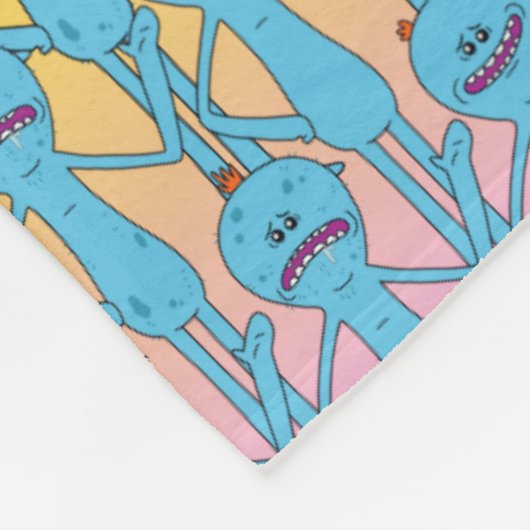 Couverture Polaire RICK ET MORTY™ | Rainbow M. Meeseeks Motif (Coin)