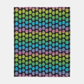 Couverture Polaire RICK ET MORTY™ | Rainbow Rick Head motif (Devant)