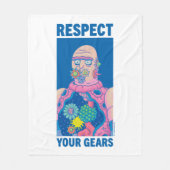 Couverture Polaire RICK ET MORTY™ | Respectez vos engrenages (Devant)