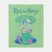 Couverture Polaire RICK ET MORTY™ | Secourt du portail (Devant)