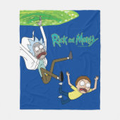 Couverture Polaire RICK ET MORTY™ | Sortie du portail (Devant)