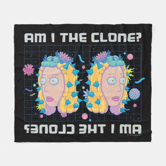 Couverture Polaire RICK ET MORTY™ | Suis-Je Le Clone ? (Devant (Horizontal))