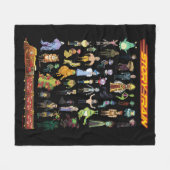 Couverture Polaire RICK ET MORTY™ | Train d'histoire (Devant (Horizontal))