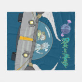 Couverture Polaire RICK ET MORTY™ | Vol En Navire Spatial (Devant (Horizontal))