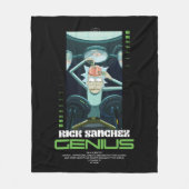 Couverture Polaire Rick Sanchez Genius Citation Graphique (Devant)