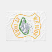 Couverture Polaire Riding Lawn Mower We Ride At Dawn Funny Lawn Mowin (Devant (Horizontal))