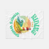 Couverture Polaire Riding The Wind's Whims Ocean Humor Lighthouse Sce (Devant (Horizontal))