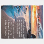 Couverture Polaire Rien d'or peut rester la mer sablonneuse (Devant (Horizontal))