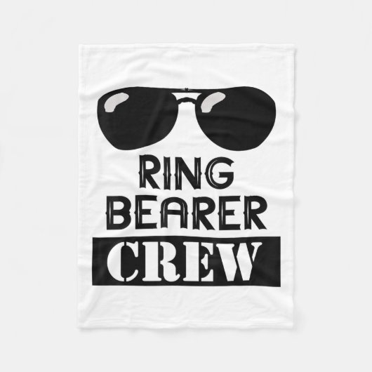 Couverture Polaire Ring Bearer Crew Ring Wedding Party Sungl Security (Devant)