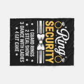 Couverture Polaire Ring Security Wedding Party Funny Ring Bearer (Devant (Horizontal))