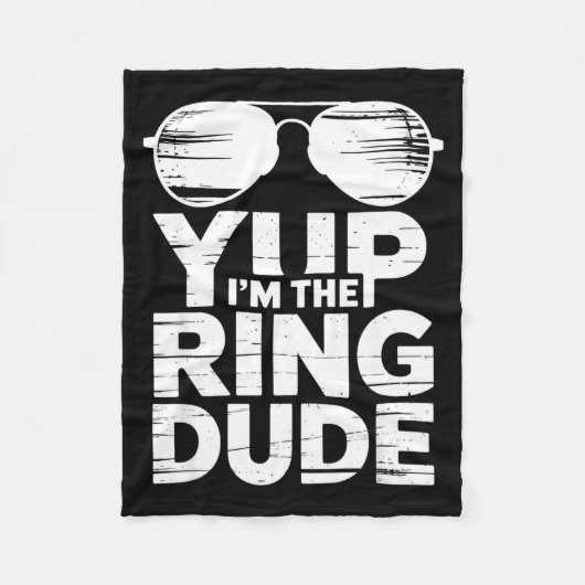 Couverture Polaire Ring Security Wedding Party Funny Ring Bearer  (Devant)