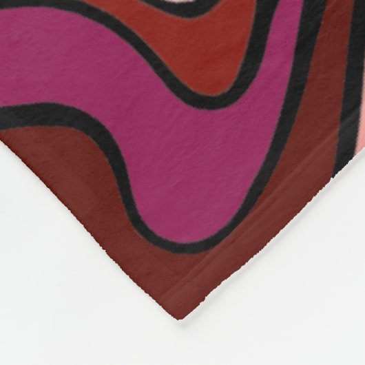 Couverture Polaire Ripple framboise (Coin)