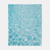 Couverture Polaire Rippling crystal blue water (Devant)