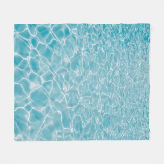 Couverture Polaire Rippling crystal blue water (Devant (Horizontal))