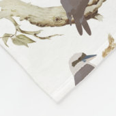 Couverture Polaire Rire Kookaburra Eucalyptus d'oiseaux australiens (Coin)
