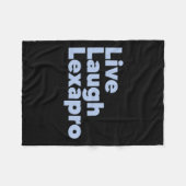 Couverture Polaire Rire Lexapro Sensibilisation au suicide (Devant (Horizontal))