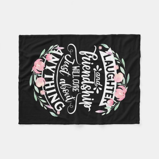 Couverture Polaire Rires Et Amitié (Devant (Horizontal))