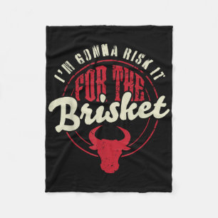 Couverture Polaire Risquer pour le Brisket Drôle de Barbecue Fumeur d