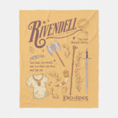 Couverture Polaire RIVENDELL™ Collage graphique aquarelle (Devant)