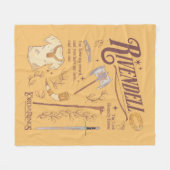 Couverture Polaire RIVENDELL™ Collage graphique aquarelle (Devant (Horizontal))