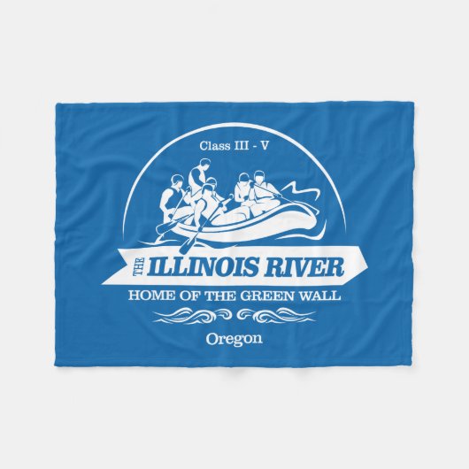 Couverture Polaire Rivière Illinois (rafting 2) (Devant (Horizontal))