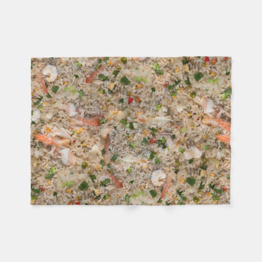 Couverture Polaire Riz frit avec la crevette (Devant (Horizontal))