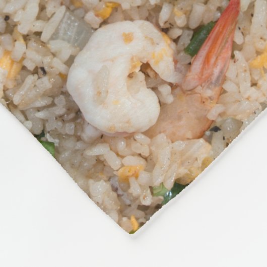 Couverture Polaire Riz frit avec la crevette (Coin)