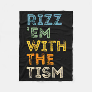 Couverture Polaire Rizz Em avec le Tism citations drôles sarcastiques