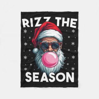 Couverture Polaire Rizz La Saison Drôle Noël Rizzmas Cool Père Noël