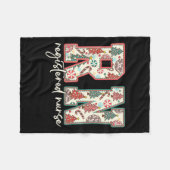 Couverture Polaire Rn Infirmière inscrite Noël Noël Arbre Père Noël P (Devant (Horizontal))