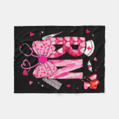 Couverture Polaire Rn Valentine Coquette Bow Stethoscope Nurse Girl W (Devant (Horizontal))