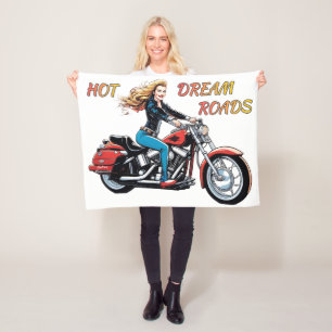 Couverture Polaire Roads Girl Hot Dream