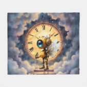 Couverture Polaire Robby the Winged Timekeeper – Wings of Time Series (Devant (Horizontal))