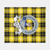 Couverture Polaire Robe Barclay Clan moderne Badge Tartan Plaid (Devant (Horizontal))