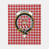 Couverture Polaire Robe Clan Lennox (Lennox Kincaid) Tartan Plaid (Devant)