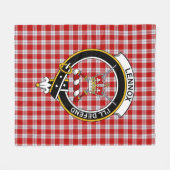 Couverture Polaire Robe Clan Lennox (Lennox Kincaid) Tartan Plaid (Devant (Horizontal))