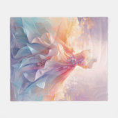 Couverture Polaire Robe de couture pastel rêveuse Art (Devant (Horizontal))