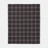 Couverture Polaire Robe de marine bleu Tartan Plaid (Devant)