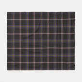 Couverture Polaire Robe de marine bleu Tartan Plaid (Devant (Horizontal))
