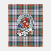 Couverture Polaire Robe MacDuff Ancien Clan Badge Tartan Plaid (Devant)